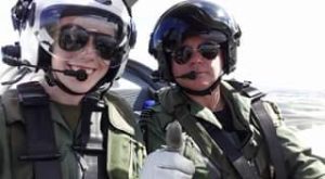 Zoe on a previous training excersise