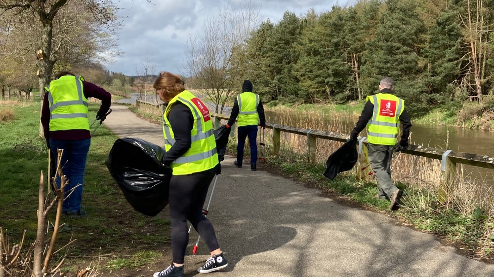 The crew hard at work. Image supplied