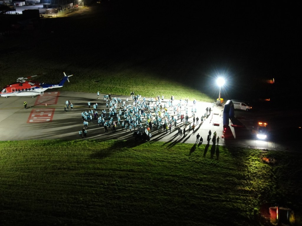 Start line at 2022 Runway Run (photo supplied)